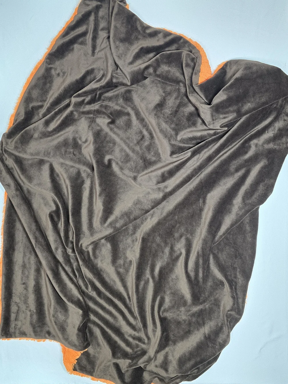 Plush Orange Throw Blanket